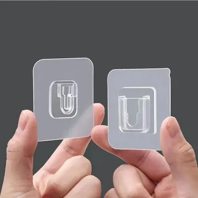 Double Sided Adhesive Wall Sticky Hooks (5 Pairs)
